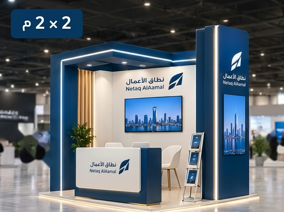 نموذج ثلاثي الأبعاد لجناح بمساحة 2×2 م